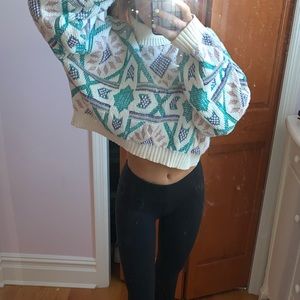 cropped turtle neck sweater!